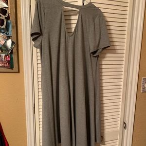 Torrid Grey Handkerchief Cut T-shirt Dress
